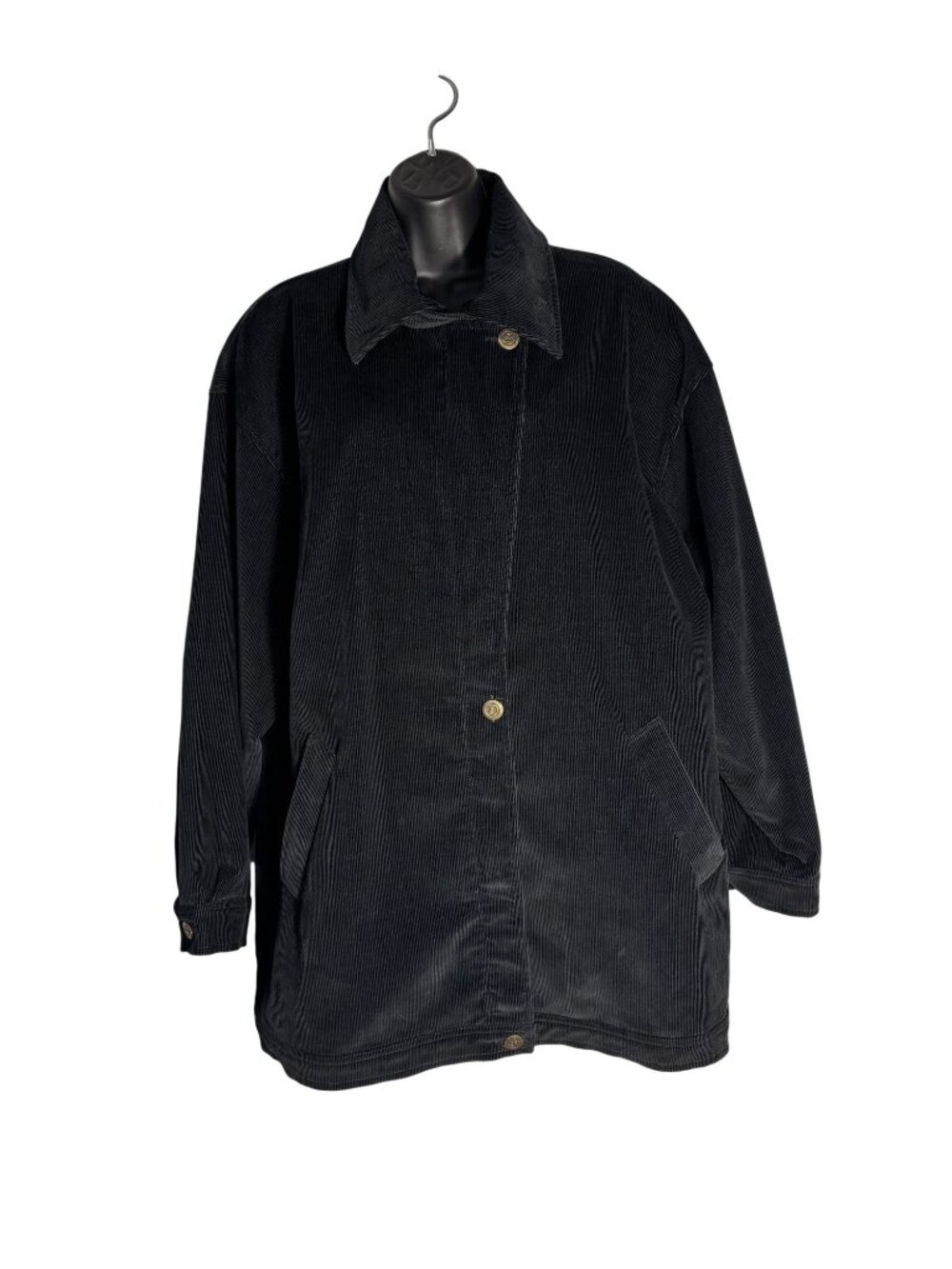 Vintage Black DonCaster Corduroy Jacket Casual/Chore/Retro Style